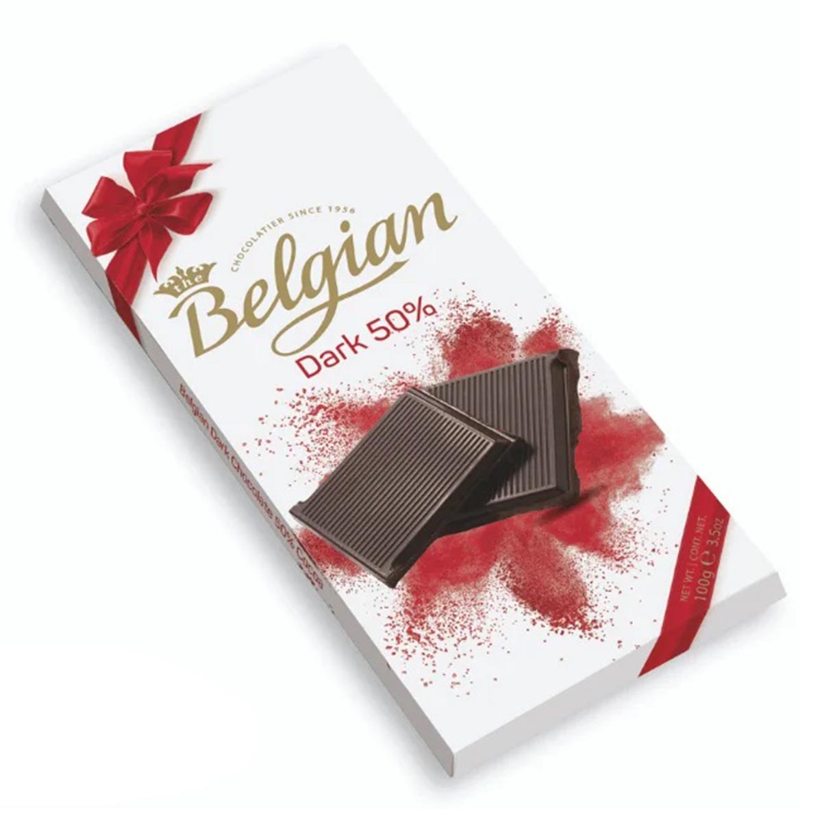 Belgian Dark 50% Chocolate Bar 100gm